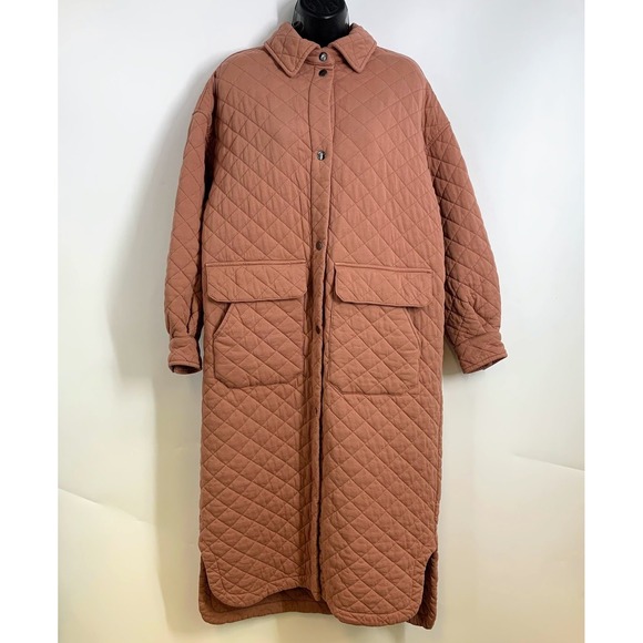 Bernie Dexter Jackets & Blazers - Bernie Bernardo Women's Quilted Long French Cotton Terry Coat Size XS